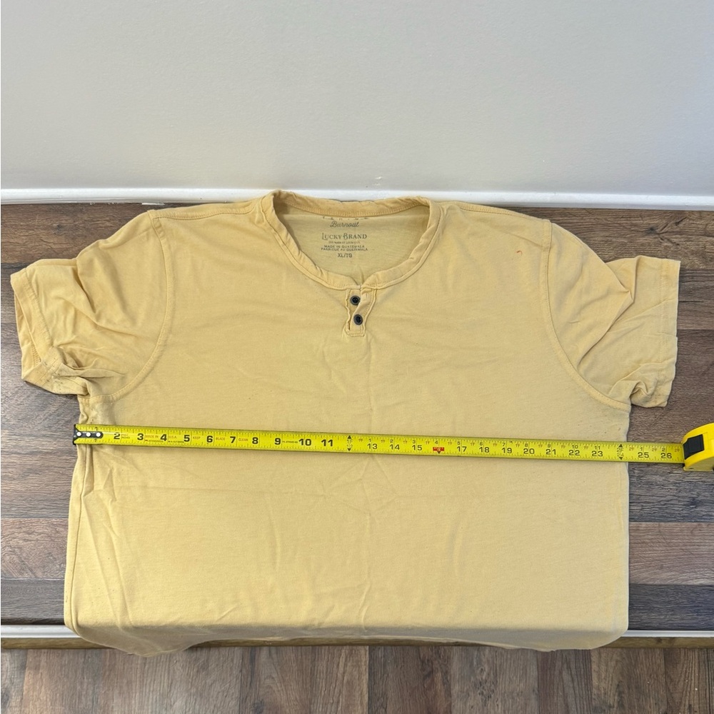 Lucky Brand Yellow Short Sleeve Tee - Picture 3 of 6